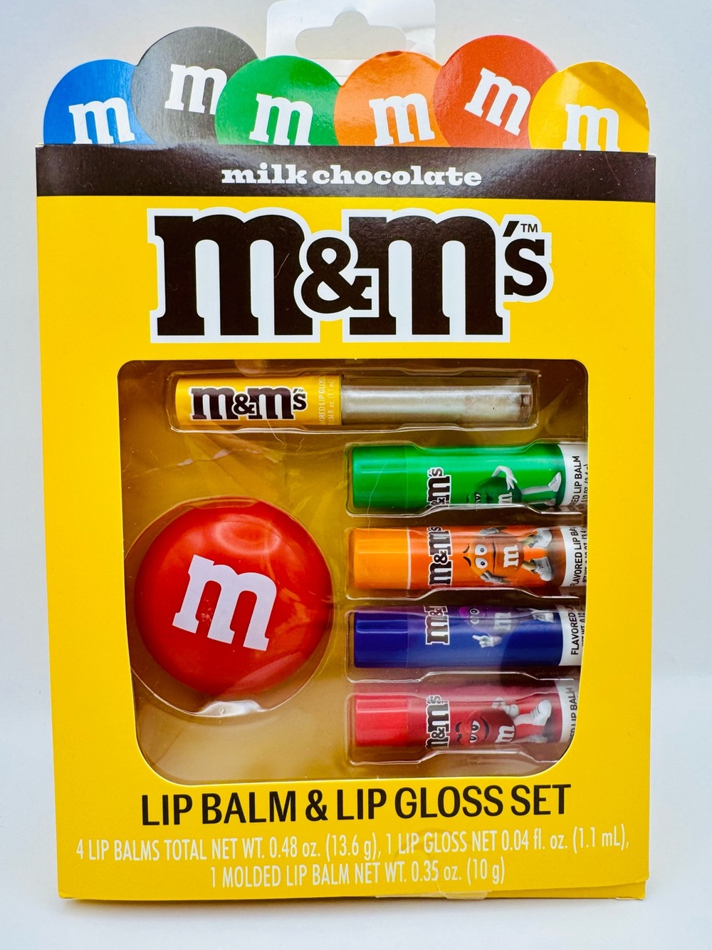 M&M'S Lip Balm & Lip Gloss Set - 6 Pieces
